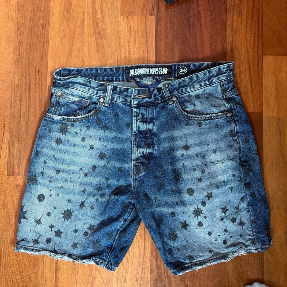 Billionaire Boys Club Starry Blue Jean Shorts